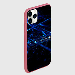 Чехол iPhone 11 Pro матовый Стеклянная паутина - Midjourney, цвет: 3D-малиновый — фото 2