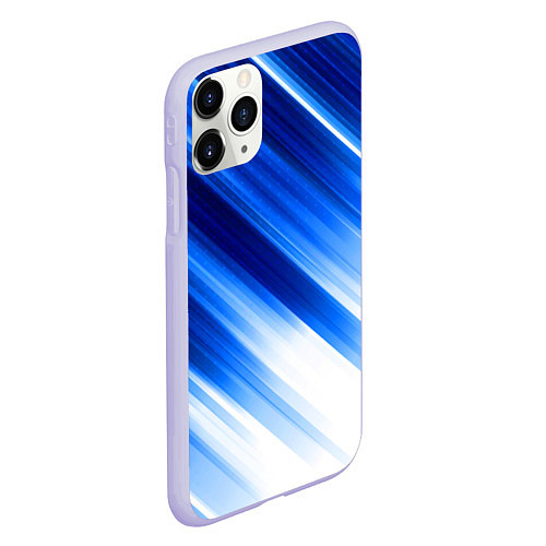 Чехол iPhone 11 Pro матовый Blue Breeze / 3D-Светло-сиреневый – фото 2