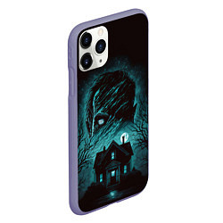 Чехол iPhone 11 Pro матовый Фильм ужасов - ночь страха, цвет: 3D-серый — фото 2