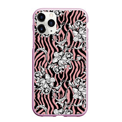 Чехол iPhone 11 Pro матовый Floral pattern - vanguard