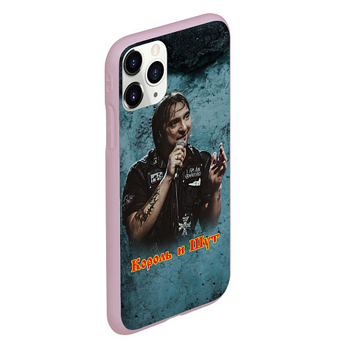 Чехол iPhone 11 Pro матовый Михаил Горшенев КиШ / 3D-Розовый – фото 2