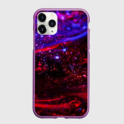 Чехол iPhone 11 Pro матовый Квантовое пространство от Midjourney, цвет: 3D-фиолетовый