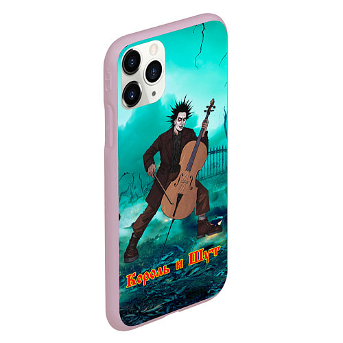 Чехол iPhone 11 Pro матовый Горшок с контрабасом / 3D-Розовый – фото 2