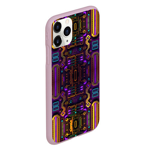 Чехол iPhone 11 Pro матовый Нейроарт 2077 / 3D-Розовый – фото 2