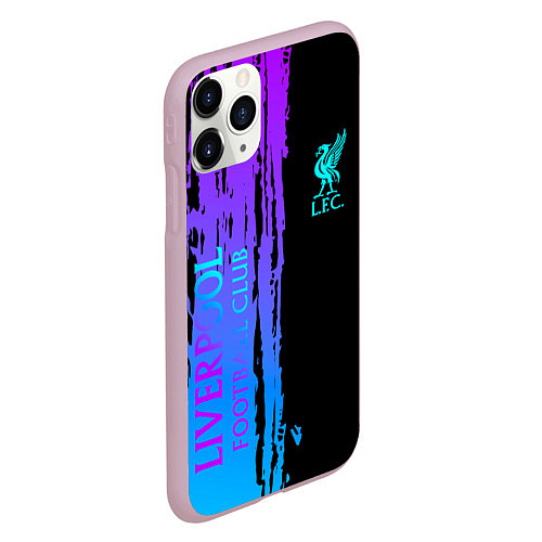 Чехол iPhone 11 Pro матовый Liverpool FC sport / 3D-Розовый – фото 2