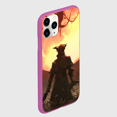 Чехол iPhone 11 Pro матовый Охотник против сущности / 3D-Фиолетовый – фото 2