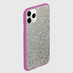 Чехол iPhone 11 Pro матовый Шипение сломанного телевизора, цвет: 3D-фиолетовый — фото 2