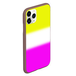 Чехол iPhone 11 Pro матовый Трехцветный размытый фон, цвет: 3D-коричневый — фото 2