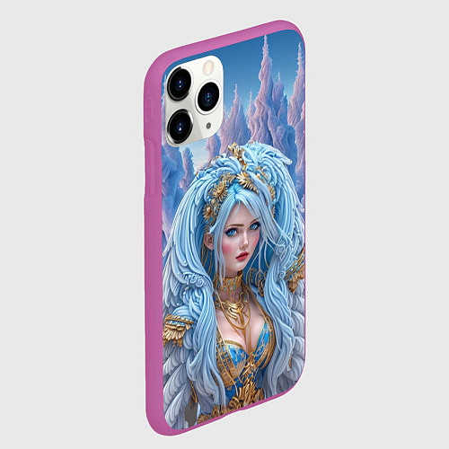 Чехол iPhone 11 Pro матовый Crystal Maiden Dota2 / 3D-Фиолетовый – фото 2