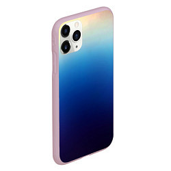 Чехол iPhone 11 Pro матовый Blue gradient colors, цвет: 3D-розовый — фото 2