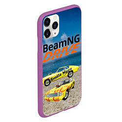 Чехол iPhone 11 Pro матовый BeamNG drive, цвет: 3D-фиолетовый — фото 2