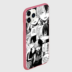 Чехол iPhone 11 Pro матовый Шото Тодороки - Моя геройская академия, цвет: 3D-малиновый — фото 2