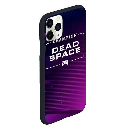 Чехол iPhone 11 Pro матовый Dead Space gaming champion: рамка с лого и джойсти / 3D-Черный – фото 2