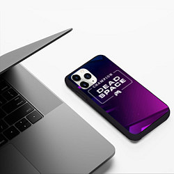 Чехол iPhone 11 Pro матовый Dead Space gaming champion: рамка с лого и джойсти, цвет: 3D-черный — фото 2