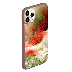 Чехол iPhone 11 Pro матовый Цветная туманность, цвет: 3D-коричневый — фото 2