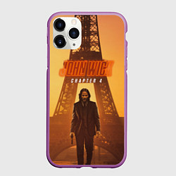 Чехол iPhone 11 Pro матовый Джон Уик глава 4, цвет: 3D-фиолетовый