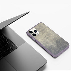 Чехол iPhone 11 Pro матовый Письмо, цвет: 3D-серый — фото 2