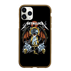 Чехол iPhone 11 Pro матовый Металлика - Metallica