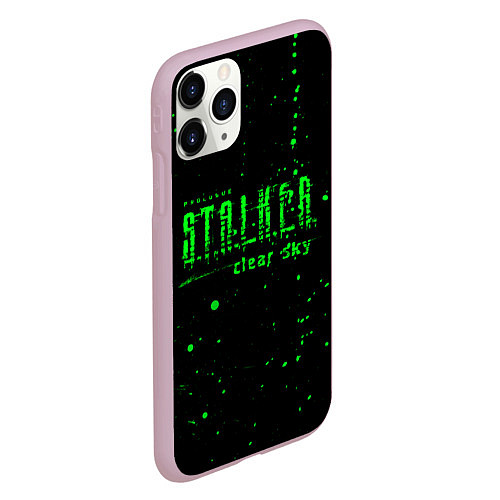 Чехол iPhone 11 Pro матовый Stalker sky radiation / 3D-Розовый – фото 2