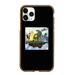 Чехол iPhone 11 Pro матовый Playingtheangel - цирк восходящего солнца, цвет: 3D-коричневый