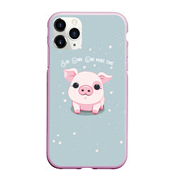 Чехол iPhone 11 Pro матовый Пухля - Say Oink one more time