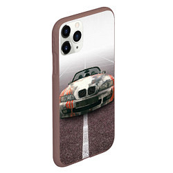 Чехол iPhone 11 Pro матовый Родстер BMW Z4, цвет: 3D-коричневый — фото 2