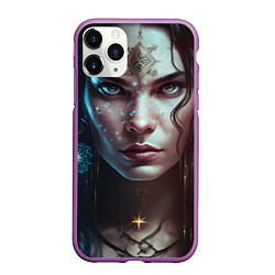 Чехол iPhone 11 Pro матовый Знаки Зодиака - Телец, цвет: 3D-фиолетовый