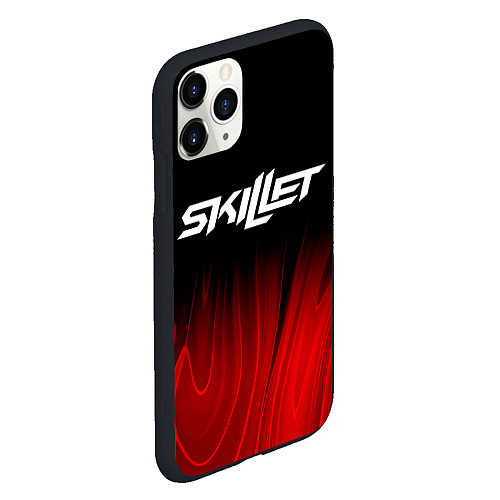 Чехол iPhone 11 Pro матовый Skillet red plasma / 3D-Черный – фото 2