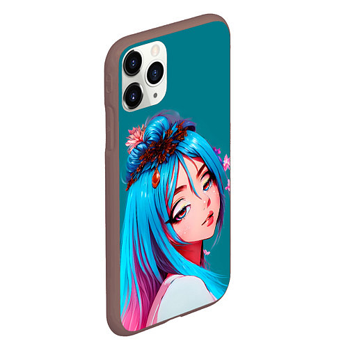Чехол iPhone 11 Pro матовый Прекрасная Сора / 3D-Коричневый – фото 2