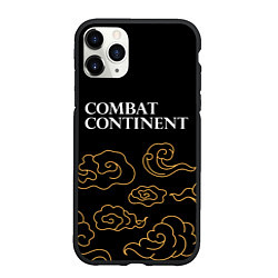 Чехол iPhone 11 Pro матовый Combat Continent anime clouds, цвет: 3D-черный