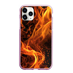 Чехол iPhone 11 Pro матовый Пламя удачи, цвет: 3D-розовый