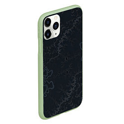 Чехол iPhone 11 Pro матовый Бесшовный дымчатый узор, цвет: 3D-салатовый — фото 2