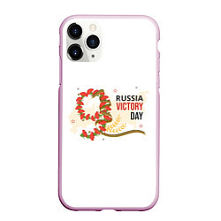 Чехол iPhone 11 Pro матовый 9 мая - russia victory day