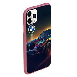 Чехол iPhone 11 Pro матовый BMW midjourney, цвет: 3D-малиновый — фото 2