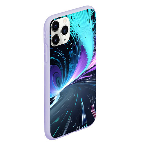 Чехол iPhone 11 Pro матовый Путь к вечности / 3D-Светло-сиреневый – фото 2