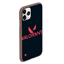 Чехол iPhone 11 Pro матовый Valorant игрок, цвет: 3D-коричневый — фото 2