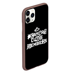 Чехол iPhone 11 Pro матовый Obladaet - players club members надпись, цвет: 3D-коричневый — фото 2