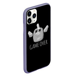 Чехол iPhone 11 Pro матовый Chicken Gun Game over, цвет: 3D-серый — фото 2