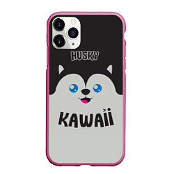 Чехол iPhone 11 Pro матовый Kawaii Husky