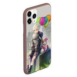 Чехол iPhone 11 Pro матовый 9S c шариками, цвет: 3D-коричневый — фото 2