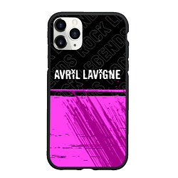 Чехол iPhone 11 Pro матовый Avril Lavigne rock legends: символ сверху, цвет: 3D-черный