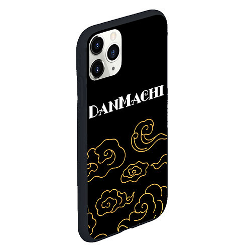 Чехол iPhone 11 Pro матовый DanMachi anime clouds / 3D-Черный – фото 2