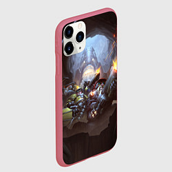 Чехол iPhone 11 Pro матовый Team Deep Rock Galactic, цвет: 3D-малиновый — фото 2