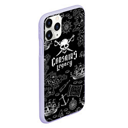 Чехол iPhone 11 Pro матовый Corsairs Legacy, цвет: 3D-светло-сиреневый — фото 2