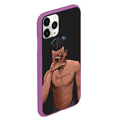 Чехол iPhone 11 Pro матовый XXXTentacion арт, цвет: 3D-фиолетовый — фото 2