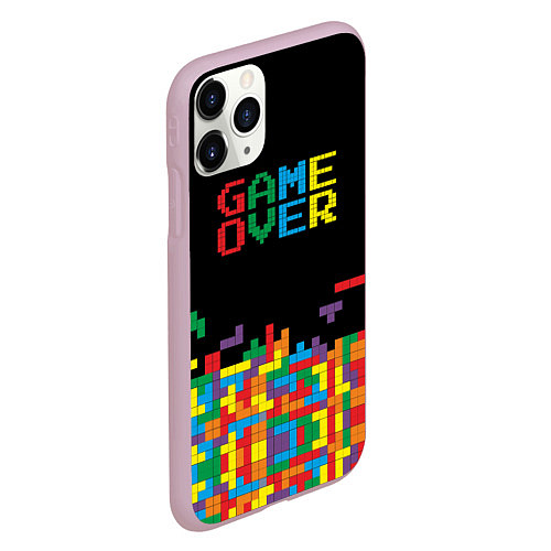 Чехол iPhone 11 Pro матовый Game over / 3D-Розовый – фото 2
