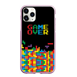 Чехол iPhone 11 Pro матовый Game over, цвет: 3D-розовый