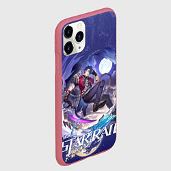 Чехол iPhone 11 Pro матовый Сампо Хонкай Стар Рейл, цвет: 3D-малиновый — фото 2