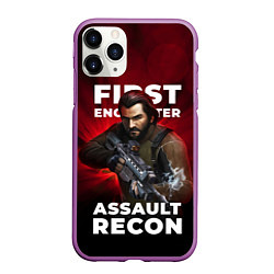 Чехол iPhone 11 Pro матовый First encounter assault recorn, цвет: 3D-фиолетовый
