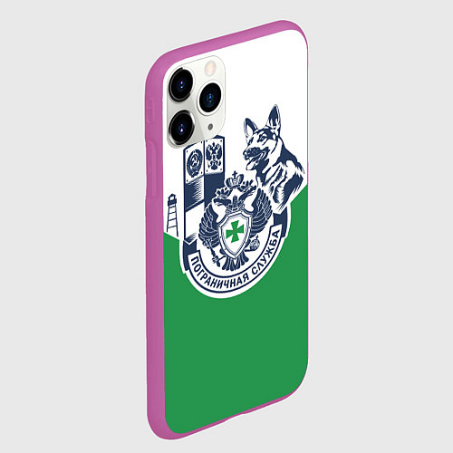 Чехол iPhone 11 Pro матовый Пограничная служба - застава / 3D-Фиолетовый – фото 2